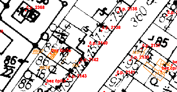 Podlusky 2140, Roudnice nad Labem na parcele st. 151 v KÚ Podlusky, Katastrální mapa