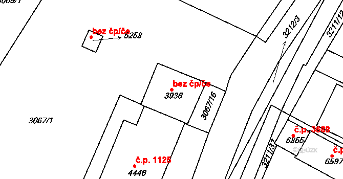 Havlíčkův Brod 38675285 na parcele st. 3936 v KÚ Havlíčkův Brod, Katastrální mapa