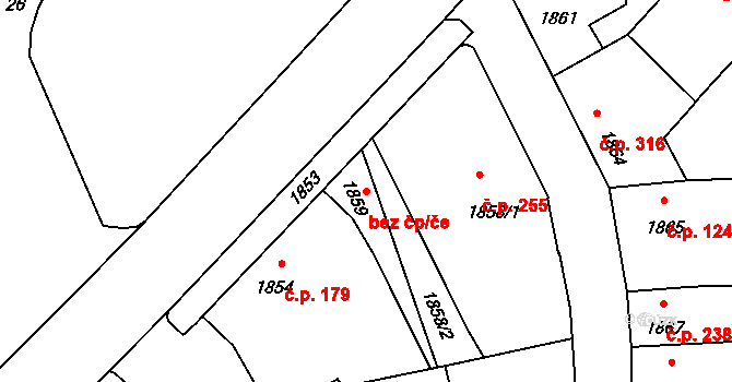 Pečky 41787285 na parcele st. 1859 v KÚ Pečky, Katastrální mapa