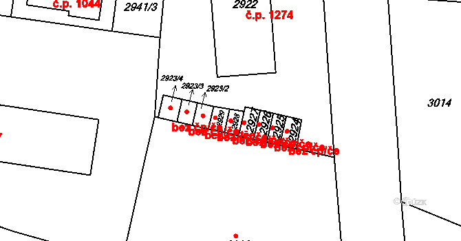 Sokolov 42962285 na parcele st. 2928 v KÚ Sokolov, Katastrální mapa