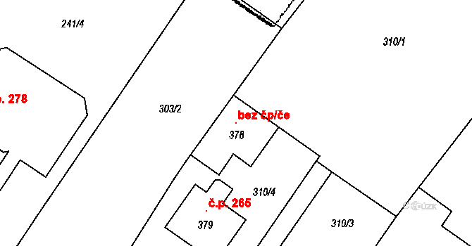 Dolní Cerekev 49564285 na parcele st. 378 v KÚ Dolní Cerekev, Katastrální mapa