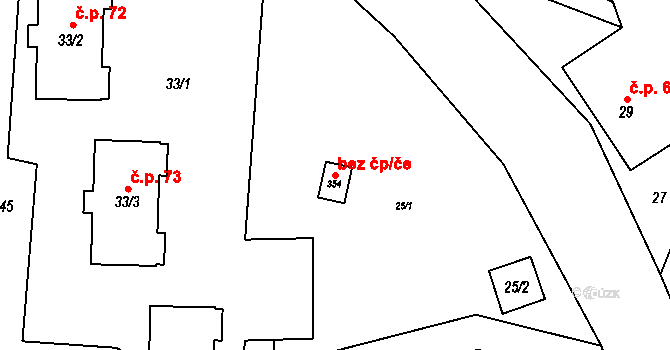 Milhostov 42038286 na parcele st. 354 v KÚ Milhostov, Katastrální mapa