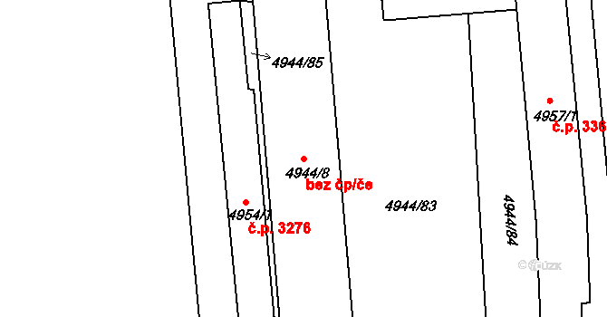 Česká Lípa 43236286 na parcele st. 4944/8 v KÚ Česká Lípa, Katastrální mapa