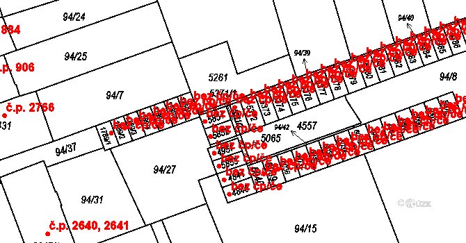 Kroměříž 44984286 na parcele st. 5371/1 v KÚ Kroměříž, Katastrální mapa