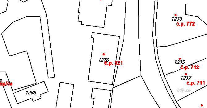 Poštorná 521, Břeclav, Katastrální mapa