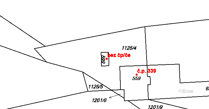 Bochov 39664287 na parcele st. 599 v KÚ Bochov, Katastrální mapa