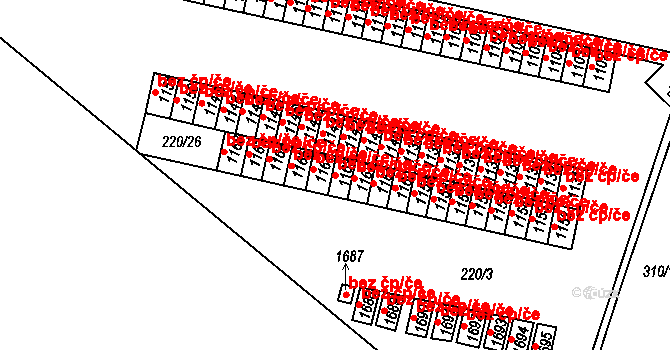 Neratovice 42973287 na parcele st. 1163 v KÚ Neratovice, Katastrální mapa