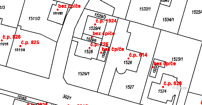 Plzeň 48128287 na parcele st. 1529/5 v KÚ Bolevec, Katastrální mapa