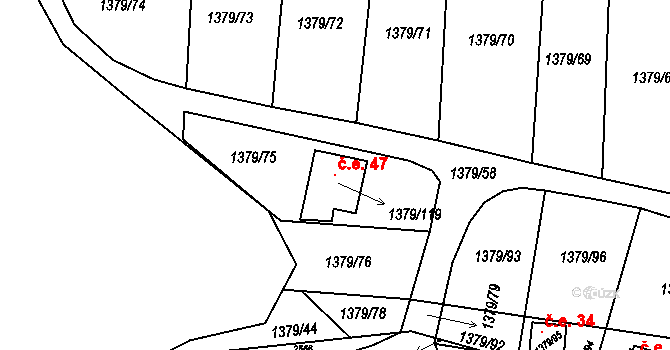 Babice 47, Katastrální mapa