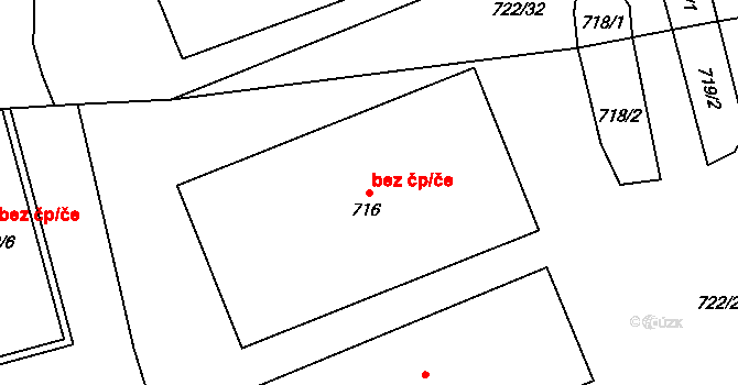 Frýdek-Místek 40325288 na parcele st. 716 v KÚ Chlebovice, Katastrální mapa