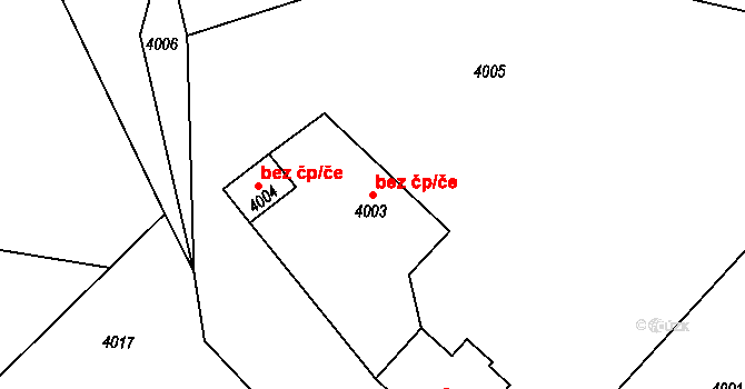 Třanovice 41795288 na parcele st. 4003 v KÚ Třanovice, Katastrální mapa