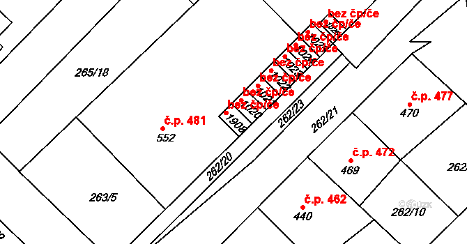 Kdyně 42281288 na parcele st. 1908 v KÚ Kdyně, Katastrální mapa