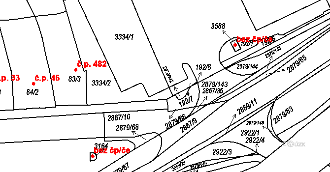 Bystřice pod Hostýnem 43085288 na parcele st. 83/4 v KÚ Bystřice pod Hostýnem, Katastrální mapa