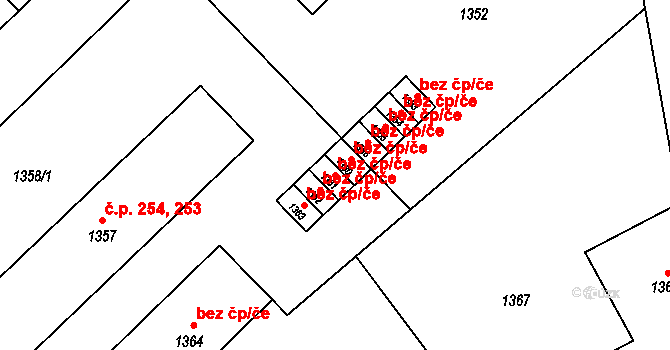 Odry 49589288 na parcele st. 1361 v KÚ Odry, Katastrální mapa