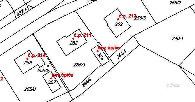 Kolšov 93885288 na parcele st. 326 v KÚ Kolšov, Katastrální mapa