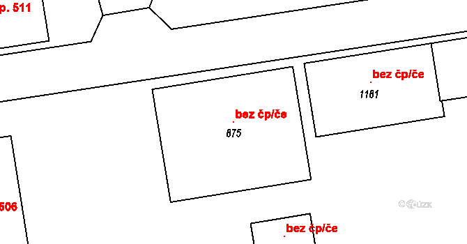 Ždírec nad Doubravou 109022289 na parcele st. 875 v KÚ Ždírec nad Doubravou, Katastrální mapa