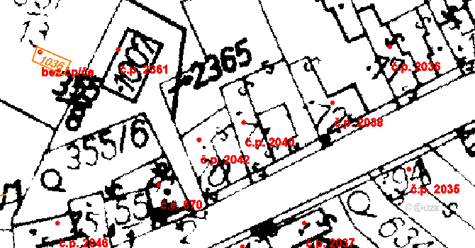 Podlusky 2040, Roudnice nad Labem na parcele st. 71 v KÚ Podlusky, Katastrální mapa