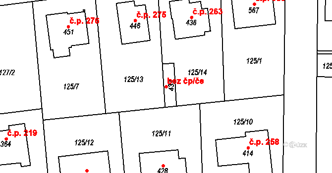 Kyšice 39623289 na parcele st. 439 v KÚ Kyšice u Plzně, Katastrální mapa