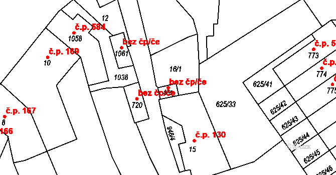 Borohrádek 44251289 na parcele st. 859 v KÚ Borohrádek, Katastrální mapa