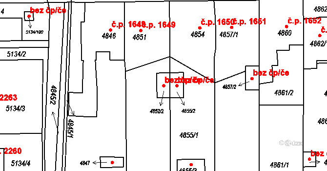 Krnov 45628289 na parcele st. 4852/2 v KÚ Krnov-Horní Předměstí, Katastrální mapa