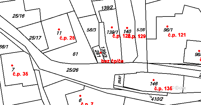 Brněnec 46004289 na parcele st. 281 v KÚ Moravská Chrastová, Katastrální mapa