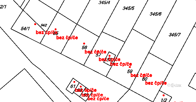 Pšov 47329289 na parcele st. 57 v KÚ Kobylé, Katastrální mapa