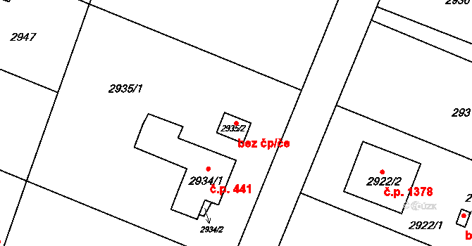 Orlová 42048290 na parcele st. 2935/2 v KÚ Poruba u Orlové, Katastrální mapa