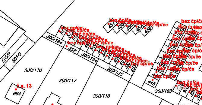 Třemošnice 43767290 na parcele st. 448 v KÚ Třemošnice nad Doubravou, Katastrální mapa