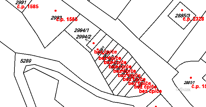 Zábřeh 45005290 na parcele st. 2995/2 v KÚ Zábřeh na Moravě, Katastrální mapa