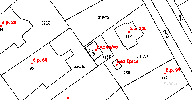 Měcholupy 46232290 na parcele st. 137/1 v KÚ Měcholupy u Blovic, Katastrální mapa