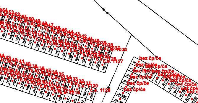 Pudlov 1037, Bohumín na parcele st. 768/196 v KÚ Pudlov, Katastrální mapa