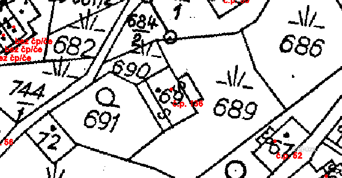 Dolní Sytová 136, Háje nad Jizerou na parcele st. 69 v KÚ Dolní Sytová, Katastrální mapa