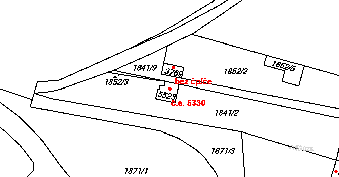 Dvůr Králové nad Labem 5330 na parcele st. 5523 v KÚ Dvůr Králové nad Labem, Katastrální mapa