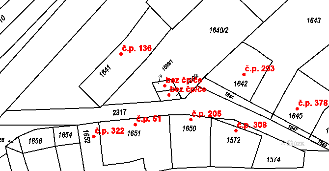 Velká Bystřice 40888291 na parcele st. 1639/1 v KÚ Velká Bystřice, Katastrální mapa