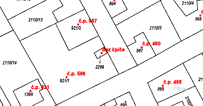 Lomnice nad Popelkou 41339291 na parcele st. 2269 v KÚ Lomnice nad Popelkou, Katastrální mapa