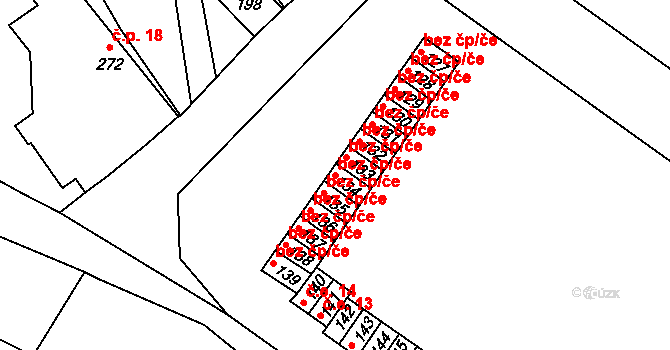 Čechy 43836291 na parcele st. 134 v KÚ Čechy, Katastrální mapa