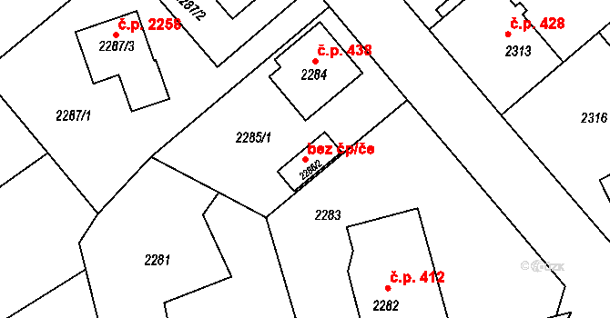 Zábřeh 45002291 na parcele st. 2285/2 v KÚ Zábřeh na Moravě, Katastrální mapa