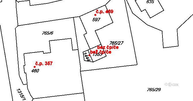 Hejnice 43578292 na parcele st. 1353 v KÚ Hejnice, Katastrální mapa