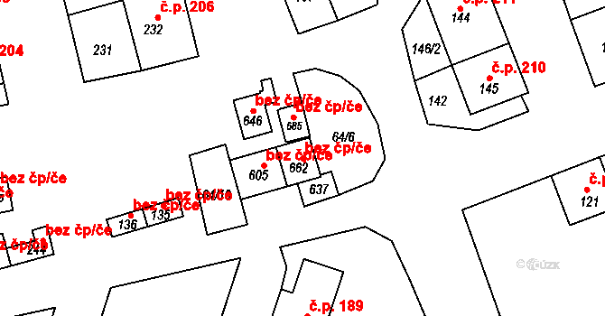Jívka 44938292 na parcele st. 662 v KÚ Horní Vernéřovice, Katastrální mapa