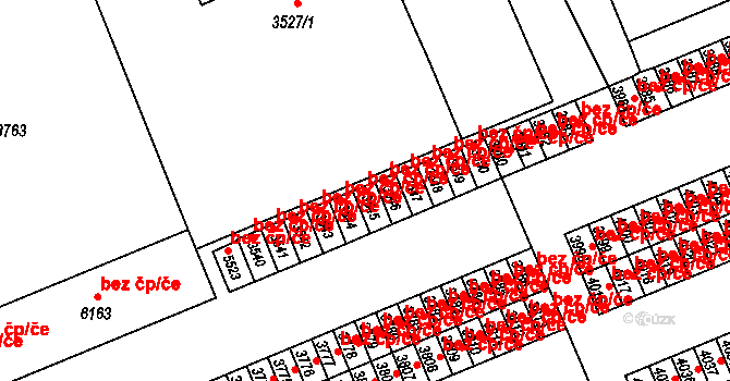 Kroměříž 44996292 na parcele st. 3545 v KÚ Kroměříž, Katastrální mapa
