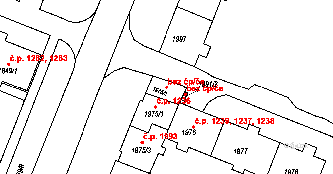 Kadaň 48682292 na parcele st. 1975/2 v KÚ Kadaň, Katastrální mapa