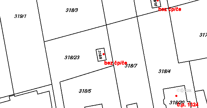 Opava 41735293 na parcele st. 318/9 v KÚ Kylešovice, Katastrální mapa