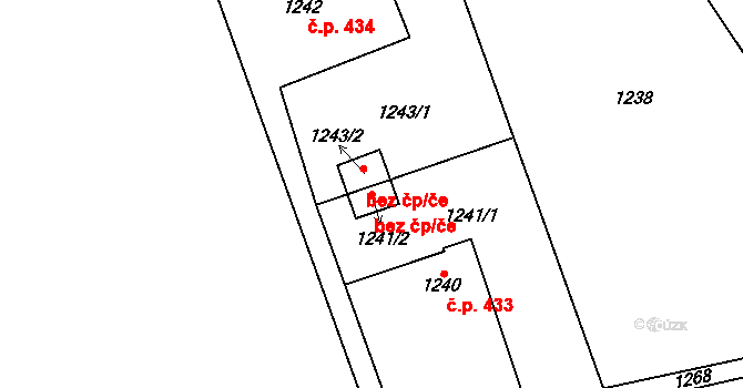 Havířov 53955293 na parcele st. 1241/2 v KÚ Bludovice, Katastrální mapa