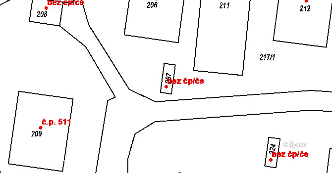 Velké Opatovice 38307294 na parcele st. 207 v KÚ Velké Opatovice, Katastrální mapa