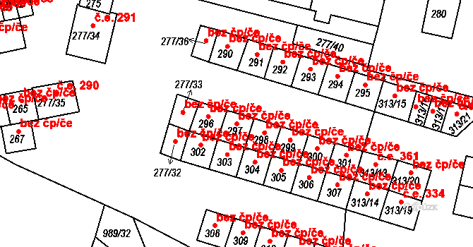 Chlumec 38811294 na parcele st. 297 v KÚ Chlumec u Chabařovic, Katastrální mapa