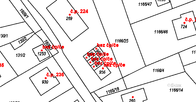 Seč 43705294 na parcele st. 960 v KÚ Seč, Katastrální mapa