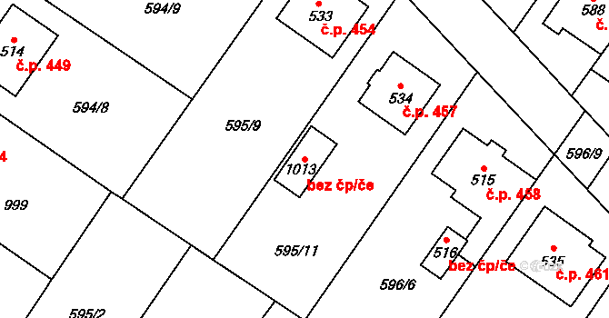 Hrotovice 84295295 na parcele st. 1013 v KÚ Hrotovice, Katastrální mapa