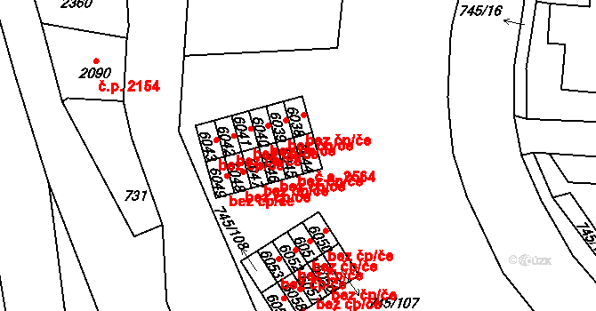 Jablonec nad Nisou 2563, Katastrální mapa