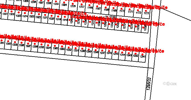 Králíky 39412296 na parcele st. 1248 v KÚ Králíky, Katastrální mapa