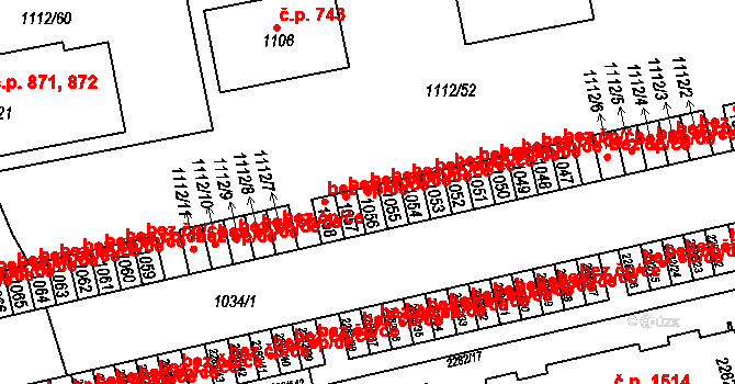Hořovice 42142296 na parcele st. 1056 v KÚ Hořovice, Katastrální mapa